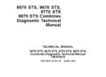 John Deere 9570sts Combine Diagnostic Service Repair Manual TM101819