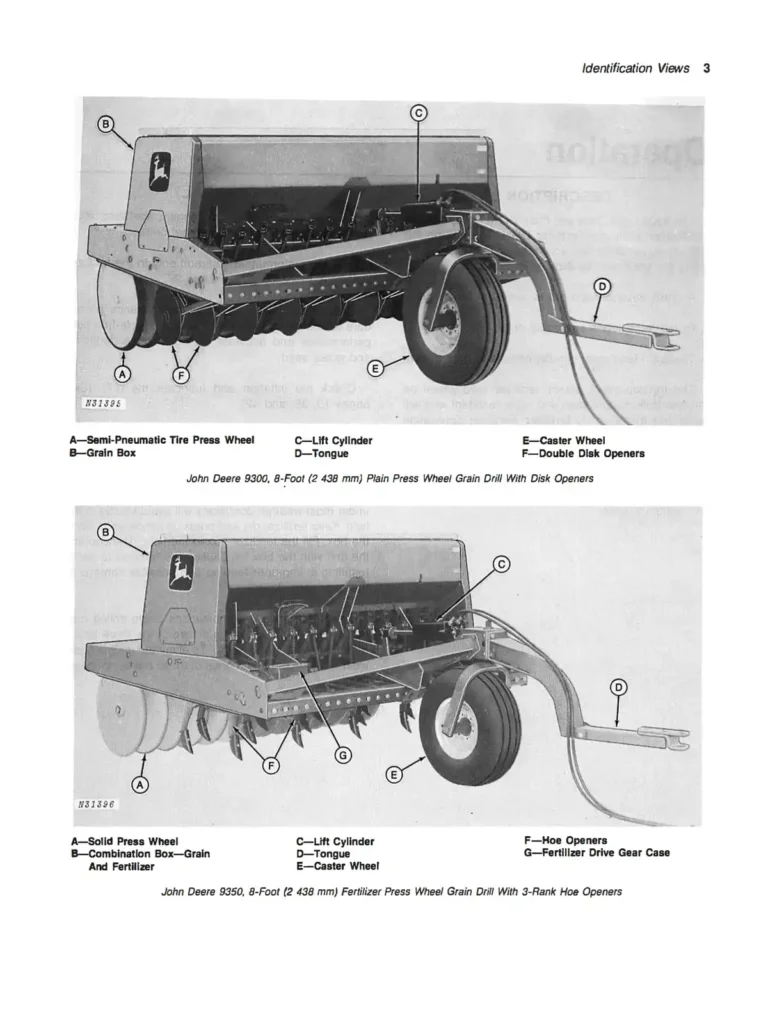 John Deere 9000 Grain Drills Technical Manual TM1174