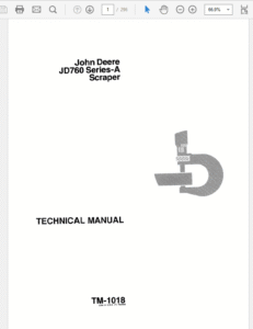 JOHN DEERE JD760A SCRAPER Workshop Repair Manual JOHN DEERE JD760A SCRAPER Workshop Repair Manual