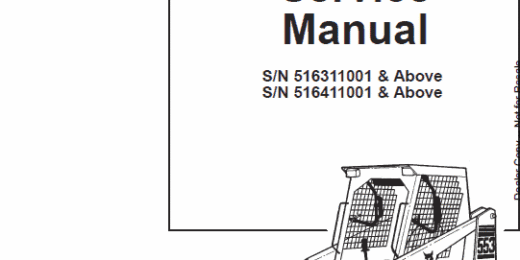 Bobcat 553 Skid Steer Loader Service Repair Manual