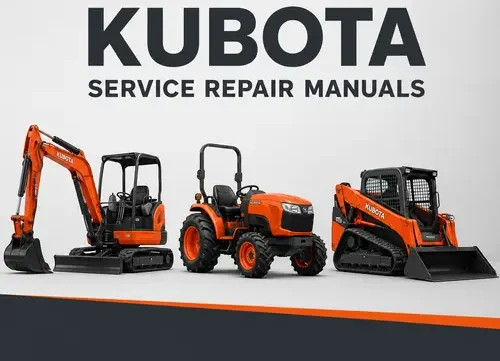Kubota F2560e Mower Tractor kubota-technical-service-repair-manuals