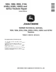 John Deere 1654 1854 2054 2104 6165J 6185J 6205J 6210J Tractors Repair Manual TM802319