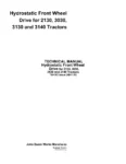 John Deere 2130 John Deere 2130 3030 3130 3140 Hydrostatic Front Wheel Drive Tractors Technical Manual TM4303