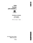 John Deere 2240 Utility Tractors Technical Service Manual TM4301
