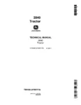 John Deere 2840 Utility Tractors Technical Manual TM4336