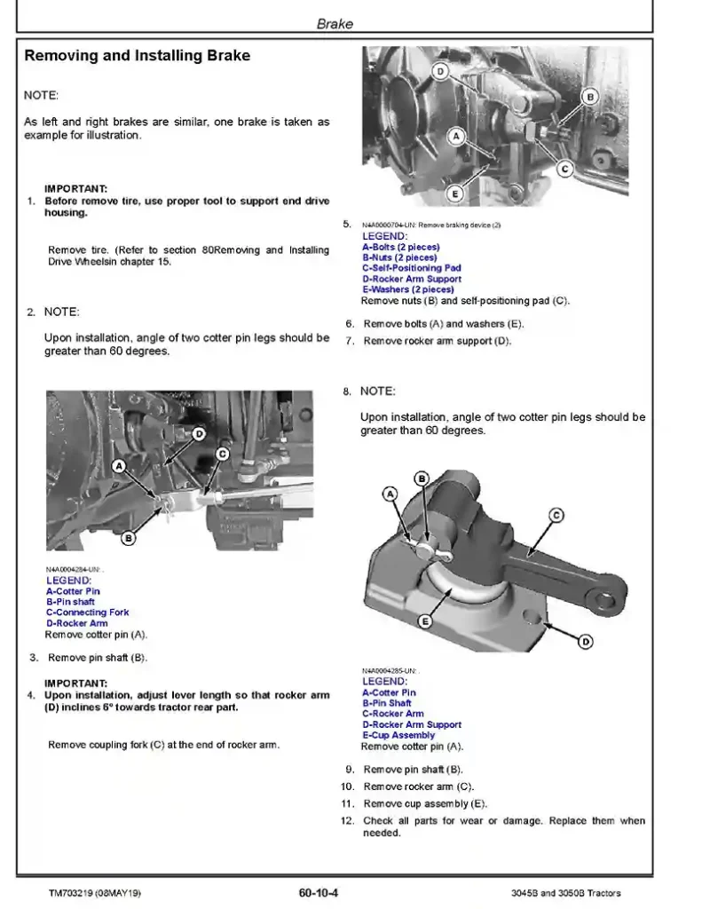 John Deere 3045B and 3050B John Deere 3045B and 3050B Tractors Technical Manual TM703219