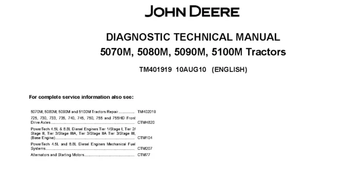 John Deere 5070M John Deere 5070M