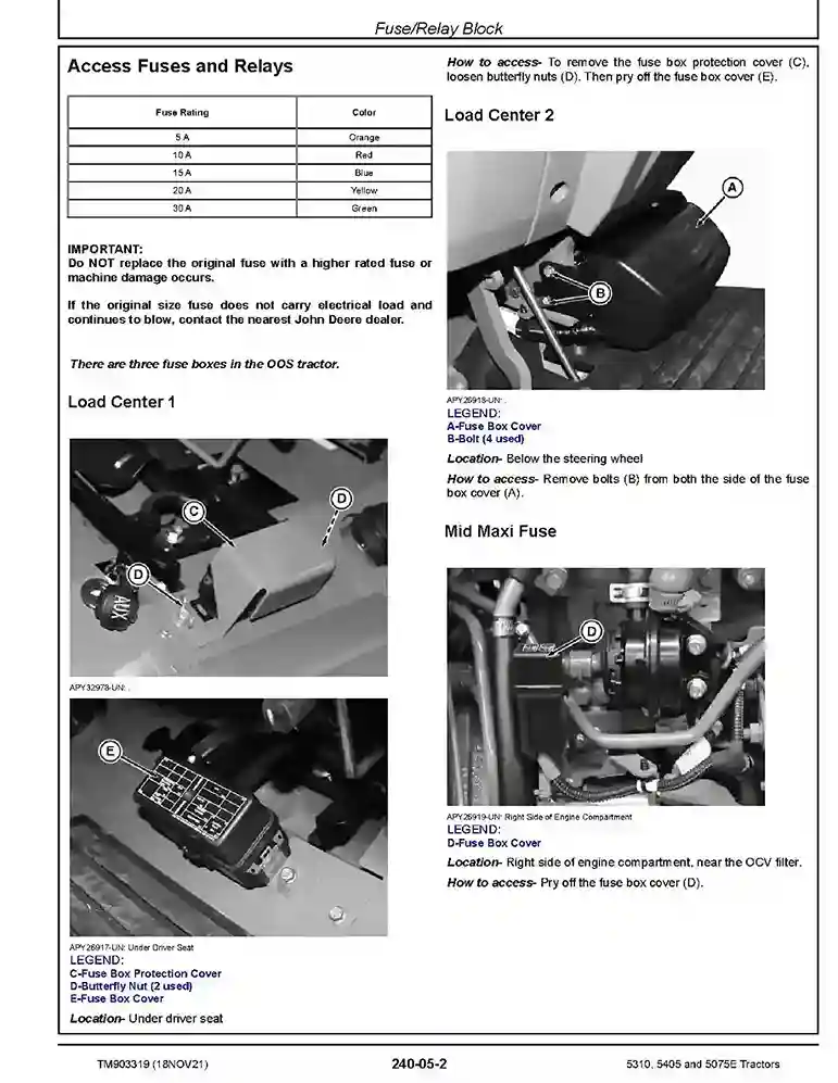 John Deere 5075E, 5310 and 5405 TREM Stage IV Tractors Diagnostic Manual TM903319 John Deere 5075E, 5310 and 5405 TREM Stage IV Tractors (Indian) Diagnostic Manual TM903319
