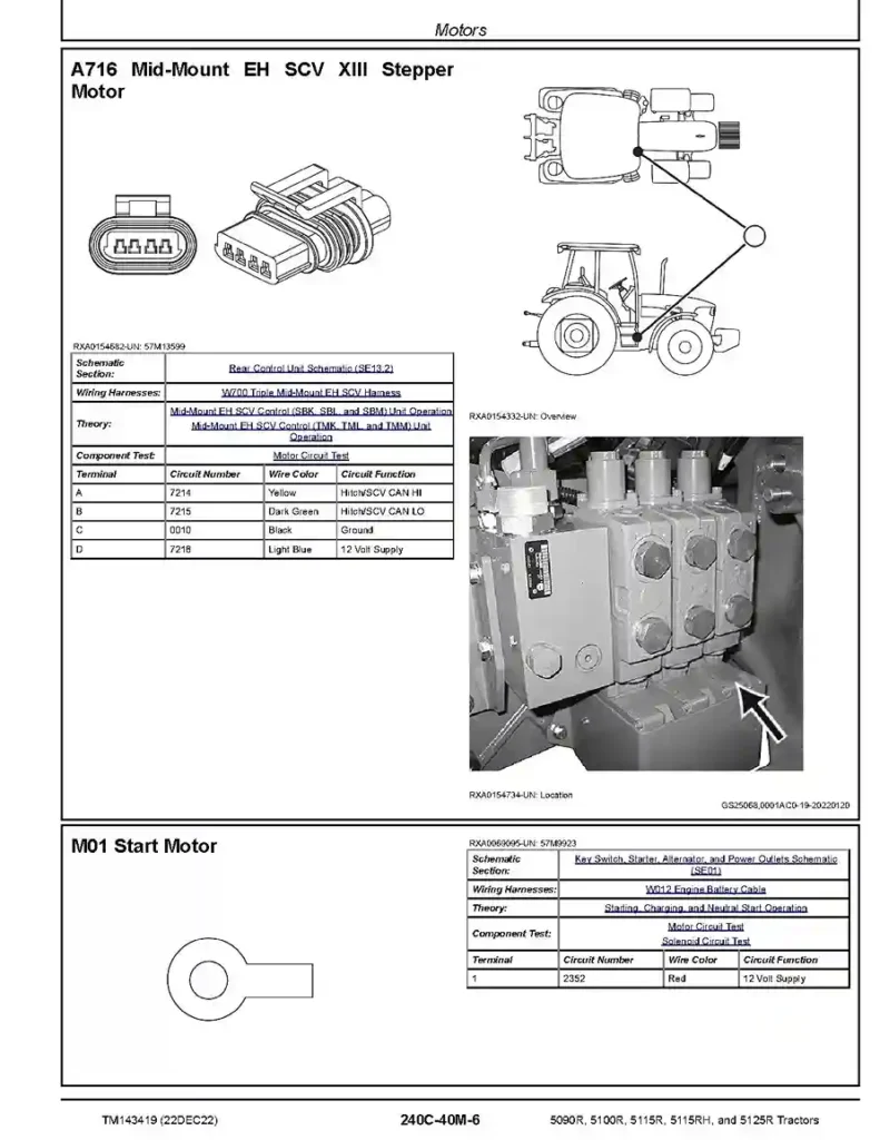 John Deere 5090R John Deere 5090R, 5100R, 5115R, 5115RH and 5125R FT4Stage IIIB Tractors Diagnostic Manual TM143419