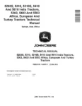 John Deere 5203S, 5303, 5310, 5310S, 5403, 5410, 5503 and 5610 Tractors (Europe, Asia, Africa) Technical Manual TM900119