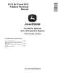 John Deere 5310 5410 5510 Tractors Technical Manual TM4767