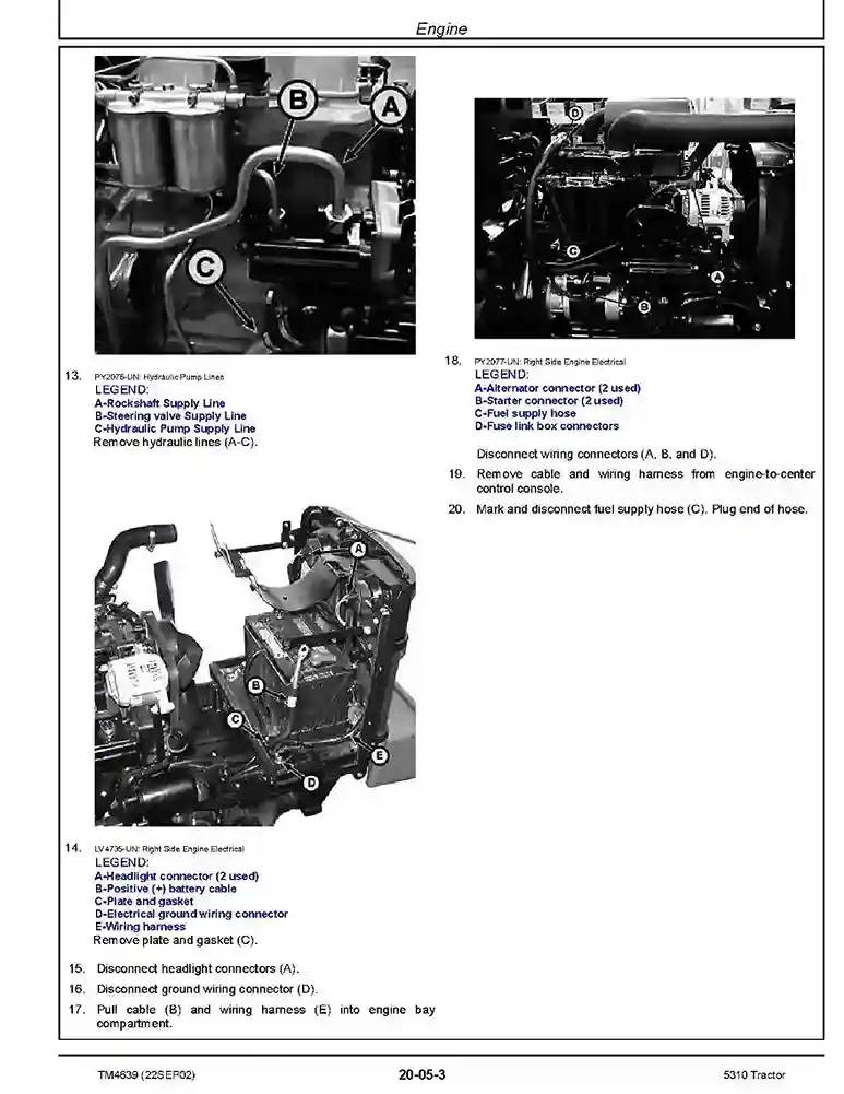 John Deere 5310 Tractors Technical Manual TM4639