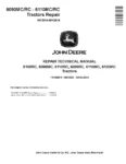 John Deere 6090MC John Deere 6090MC-6110RC Tractors Repair Manual TM406619
