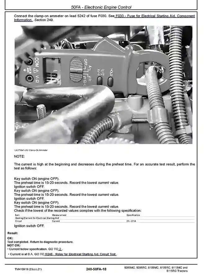 John Deere 6095MC-6115RC Tractors Diagnostic Manual TM410919