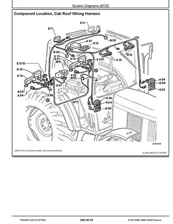 John Deere 6100 John Deere 6100 6200 6300 6400 Tractors Electrical System Operation and Test Manual Supplement TM4487ELEC