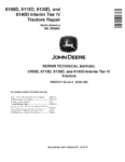 John Deere 6105D 6115D 6130D 6140D iT4 Tractors Repair Manual TM607219