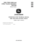 John Deere 6140J 6155J 7425 7525 Tractors Operation and Test Manual TM605919