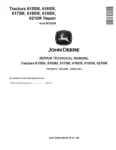 John Deere 6155M 6165M 6175M 6185M 6195M 6210M Tractors Repair Manual TM412219
