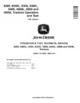John Deere 6020 John Deere 6200 6200L 6300 6300L 6400 6400L 6500 6500L Tractors Operation and Test Manual TM4524
