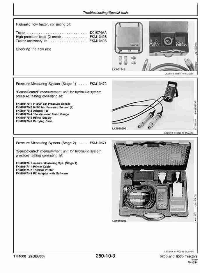 John Deere 6205 John Deere 6205 6505 Tractors Operation and Test Manual TM4608