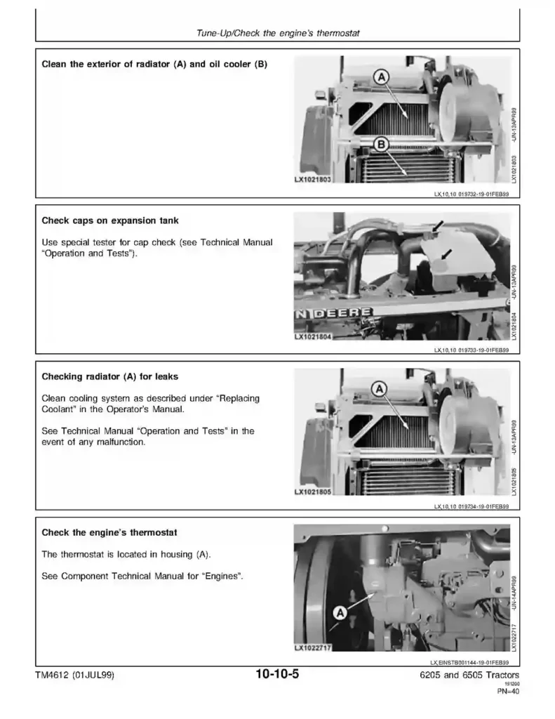 John Deere 6205 6505 John Deere 6205 6505 Tractors Repair Manual TM4612