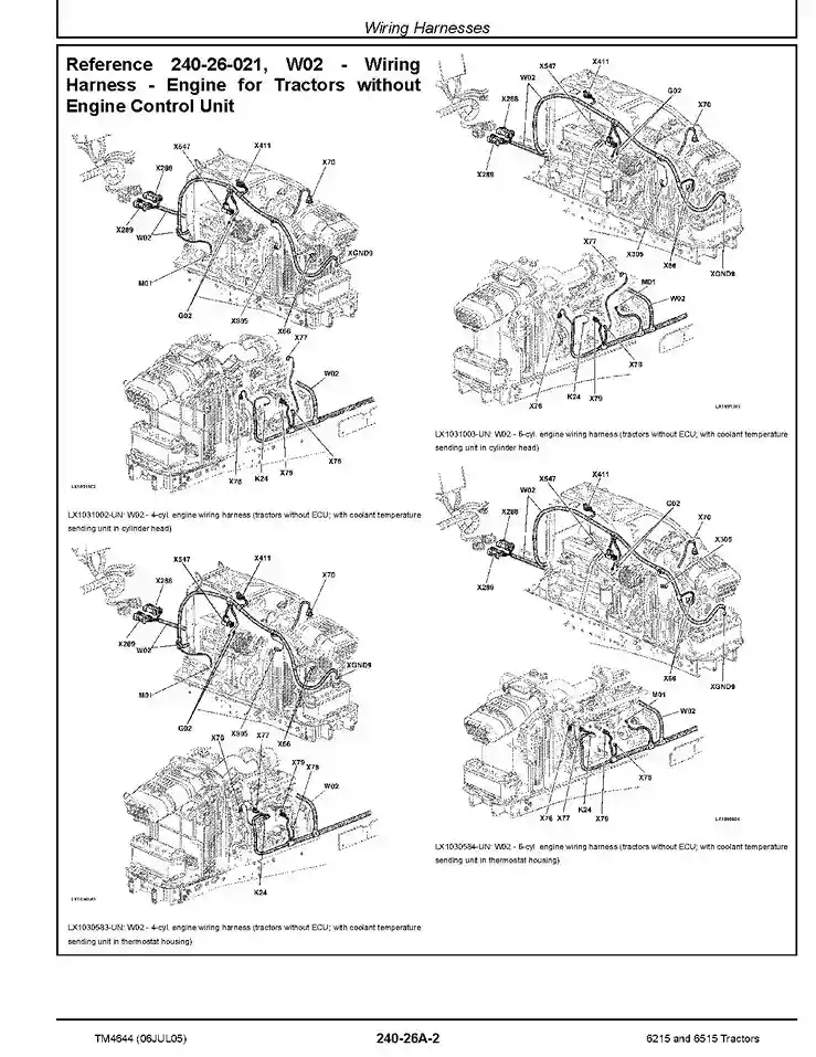 John Deere 6215 6515 John Deere 6215 6515 Tractors Operation and Test Manual TM4644