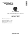 John Deere 6405 6605 Tractors Operation and Test Manual TM4576