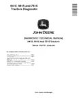 John Deere 6415 6615 7515 Tractors Diagnostic Manual TM8128