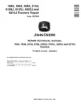 John Deere 6J-1654 6J-1854 6J-2054 6J-2104 6165J 6185J 6205J 6210J Tractors Repair Manual TM135819