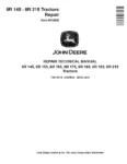 John Deere 6R 145 6R 155 6R 165 6R 175 6R 185 6R 195 6R 215 Tractors Repair Manual TM415019