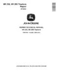 John Deere 6R 230 6R 250 Tractors Repair Manual TM415119