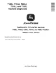 John Deere 7185J 7195J 7205J 7210J 7225J Tractors Diagnostic Manual TM802019