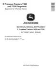 John Deere 7430E 7530E Premium Tractors Supplement for Diagnostic Manual SUPTM8060EP