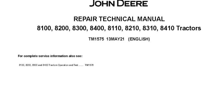 John Deere 8100