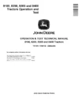 John Deere 8100 8200 8300 8400 Tractors Operation and Test Manual TM1576