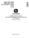 John Deere 8100T 8110T 8200T 8210T 8300T 8310T 8400T 8410T Tracked Tractors Repair Manual TM1621