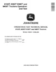 John Deere 8100T 8200T 8300T 8400T Tractors Operation and Test Manual TM1622