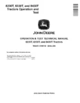 John Deere 8230T 8330T 8430T Tracked Tractors Operation and Test Manual TM2215