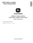 John Deere 8230T 8330T 8430T Tracked Tractors Repair Manual TM2205