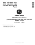 John Deere 9100 9120 9200 9220 9300 9320 9400 9420 9520 9620 4WD Articulated Tractors Repair Manual TM1623