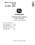 John Deere E400LC Operation and Test Manual John Deere E400LC Excavator Repair Technical Manual