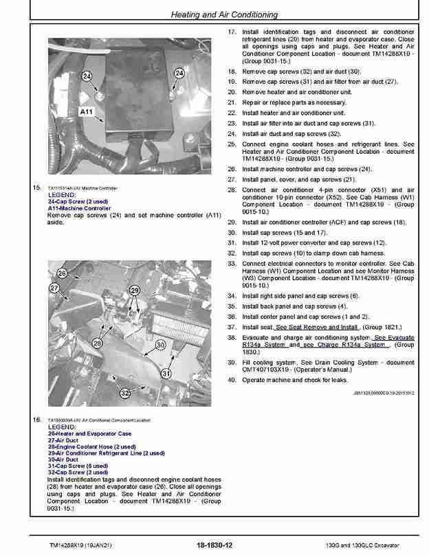 John Deere 130G and 130GLC Crawler Excavators (SN. from D040001) Repair Manual TM14289X19 John Deere 130G and 130GLC Crawler Excavators (SN. from D040001) Repair Manual TM14289X19
