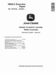John Deere 180GLC (SN. from D020001) Crawler Excavators Repair Manual TM13195X19 John Deere 180GLC (SN. from D020001) Crawler Excavators Repair Manual TM13195X19