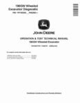 John Deere 190GW (SN. from F052002) Wheeled Excavators Operation and Test Manual TM14307X19