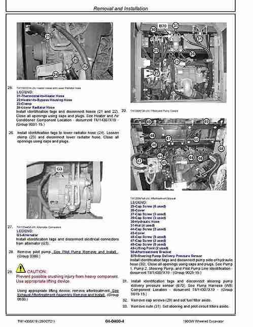 John Deere 190GW (SN. from F052002) Wheeled Excavators Repair Manual TM14308X19 John Deere 190GW (SN. from F052002) Wheeled Excavators Repair Manual TM14308X19