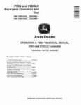 John Deere 210G and 210GLC Crawler Excavators Operation and Test Manual TM13076X19 John Deere 210G and 210GLC Crawler Excavators Operation and Test Manual TM13076X19