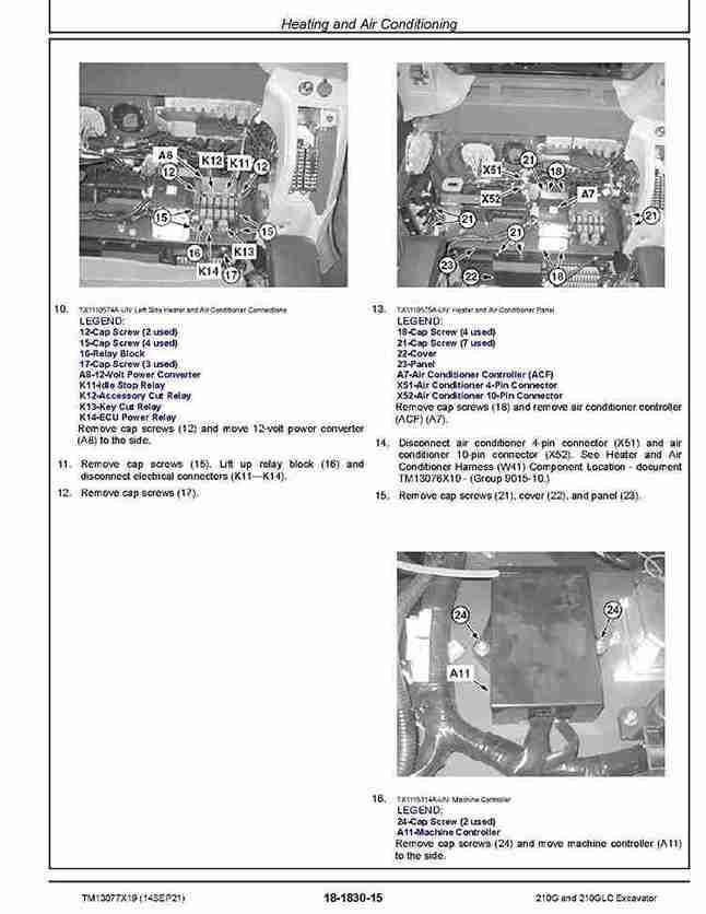John Deere 210G and 210GLC Crawler Excavators Repair Manual TM13077X19 John Deere 210G and 210GLC Crawler Excavators Repair Manual TM13077X19