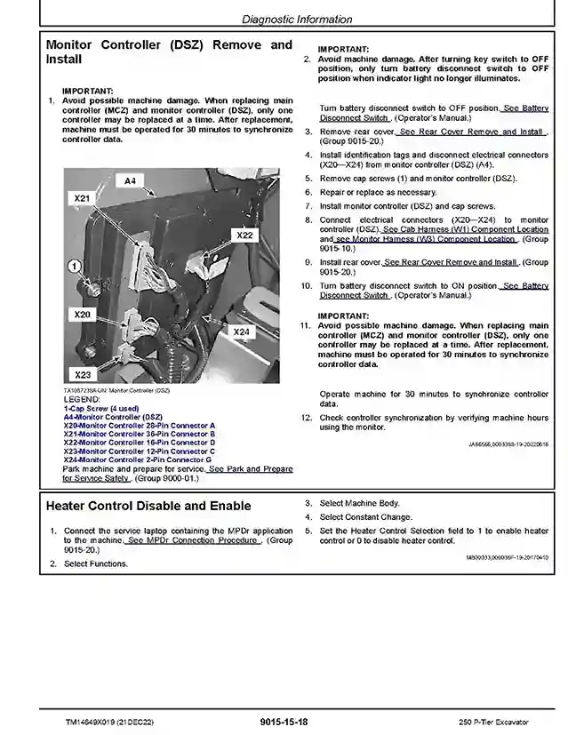 John Deere 250 P-Tier Crawler Excavators Operation and Test Manual TM14649X019 John Deere 250 P-Tier Crawler Excavators Operation and Test Manual TM14649X019