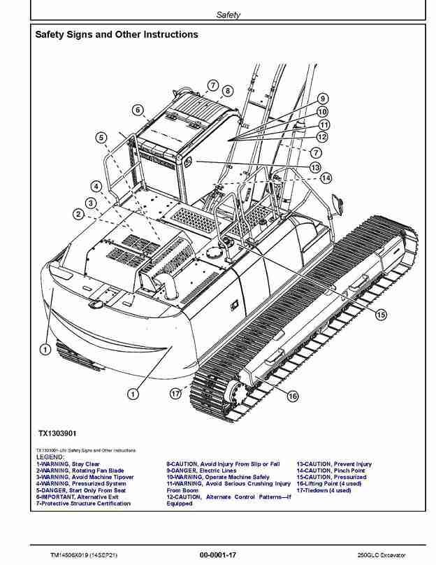 John Deere 250GLC (SN. from C611620) Crawler Excavators Repair Manual TM14506X019