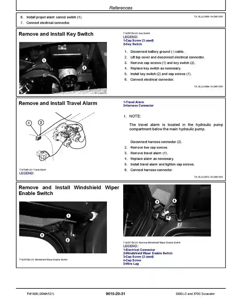 John Deere 330C LC and 370C Crawler Excavators Operation and Test Manual TM1926 John Deere 330C LC and 370C Crawler Excavators Operation and Test Manual TM1926